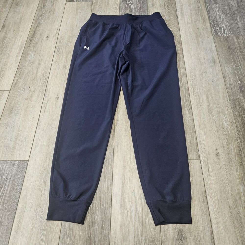 Under Armour Navy Blue Joggers Relaxed Fit Women's Medium Athleisure Activewear